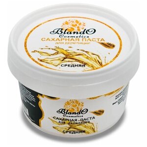 Blando Cosmetics Сахарная паста для шугаринга (депиляции) средняя 350гр