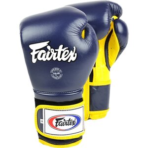 Боксерские перчатки Fairtex BGV9 Mexican Style Blue/Yellow. 16oz