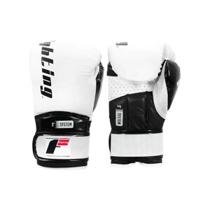 Боксерские перчатки FIGHTING SPORT S2 GEL Power White/Black (18 унций)