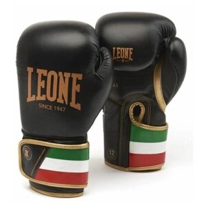Боксерские перчатки Leone Guanti Boxe Italy 47 GN039 Black (12 унций)