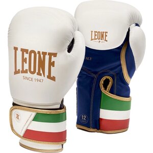 Боксерские перчатки Leone Guanti Boxe Italy 47 GN039 White (10 унций)