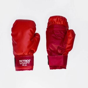 Боксерские перчатки Устюг Спорт 10 унций, красный
