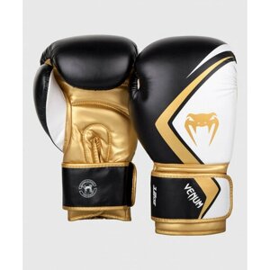 Боксерские перчатки Venum Contender 2.0 10oz черный, белый, золотой