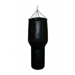 Боксёрский мешок подвесной фигурный "Гильза"натуральная кожа), 160 см, 63 кг, чёрный