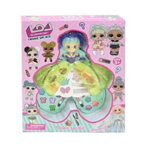 Большой набор косметики Кукла Принцесса зеленая