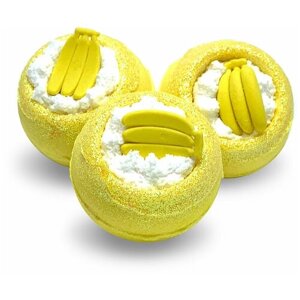 Бомбочка для ванн Bomb Master "Бананчики" желтая, 130 гр.