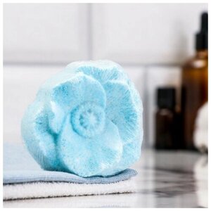 Бомбочка для ванны "Цветок" с ароматом лаванды, голубая