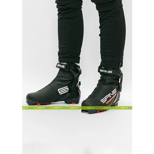 Ботинки лыжные NNN, коньковые, Spine, CONCEPT SKATE 296, black,40 Eur)