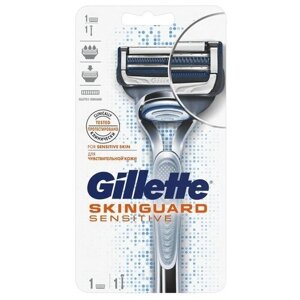 Бритва Gillette Skinguard Sensitive, с 1 сменной кассетой