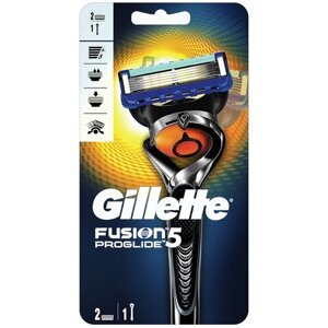 Бритва GILLETTE (Жиллет) Fusion ProGlide», с 2 сменными кассетами, для мужчин