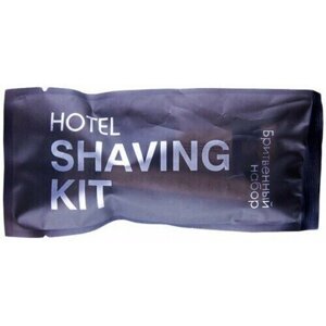 Бритвенный набор Horeca Hotel shaving kit флоупак: станок и крем, 6гр, 3 упаковки