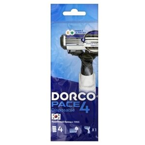 Бритвенный станок Dorco Pace 4 (одноразовый), 1 шт.