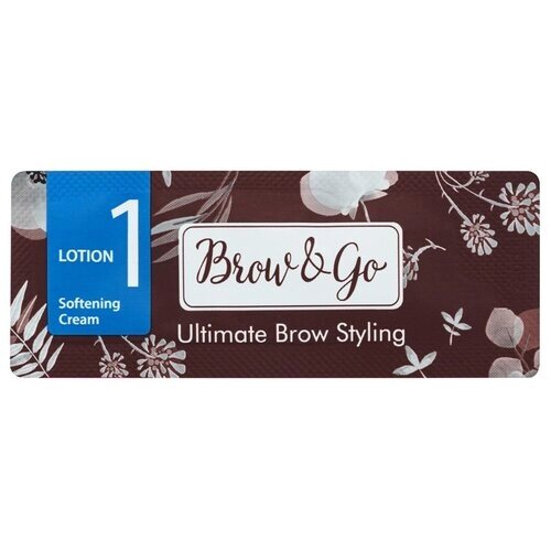 Brow&Go Состав для стайлинга бровей №1 Softening Cream, 1 мл, коричневый