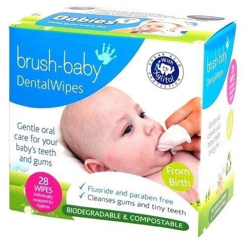 Brush-Baby DentalWipes детские зубные салфетки