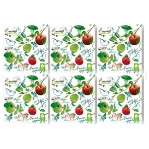 Bulgaree Green Салфетки бумажные, Наливные яблочки, 3 слоя, 100 шт - 2 шт.