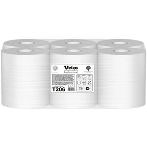 Бумага туалетная Veiro Professional Comfort T206, двухслойная, 12 рулонов по 125 м