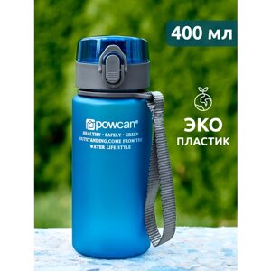 Бутылка для воды POWCAN - темно-синяя, 400 мл. матовая