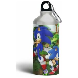 Бутылка фляга спортивная игры Sonic Generations (соник) - 5988