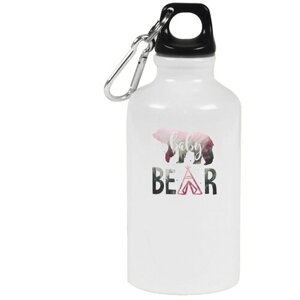 Бутылка с карабином CoolPodarok Семья. baby bear