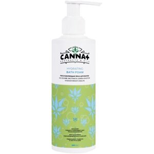 CANNA+ Расслабляющая гель пена для ванны восстановление и заживление Hydrating Bath Foam 250 мл