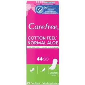 Carefree cotton feel normal aloe 2 капли 20 шт