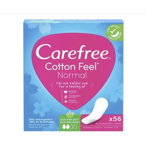 Carefree прокладки ежедневные Cotton Feel Normal ALOE VERA Scent 56 шт.