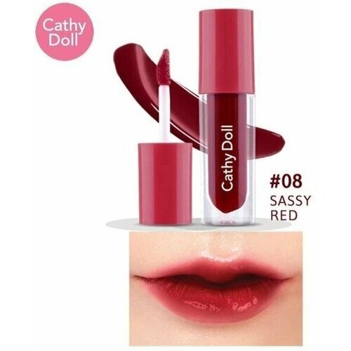 Cathy Doll Гелевый тинт для губ, 2,4 г #08 Дерзкий красный