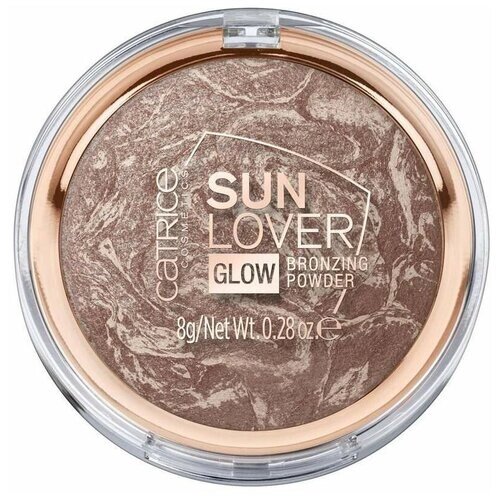 CATRICE Бронзирующая компактная пудра с эффектом загара Sun Lover Glow Bronzing Powder, 010 Sun-Kissed Bronze