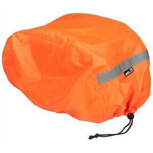 Чехол-накидка для сумки на багажник велосипеда, дождевик для велосумки, светоотражающий, Course, 40*20*25 см, оранжевый