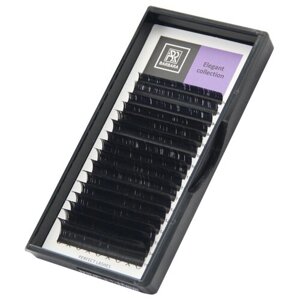 Черные ресницы Barbara "Elegant" 0,10 D микс 7-12 мм (16 линий)