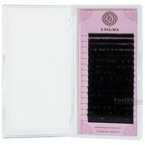 Черные ресницы Enigma M 0.10 13mm одна длина (16линий)