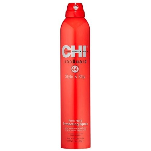 CHI Спрей для волос 44 Iron Guard Style & Stay Firm Hold Protecting Spray, сильная фиксация, 296 мл