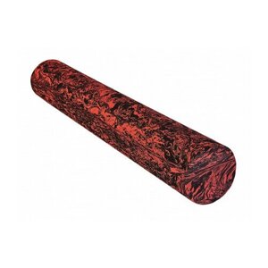 Цилиндр для пилатеса 90 см красно-черный EVA плотный