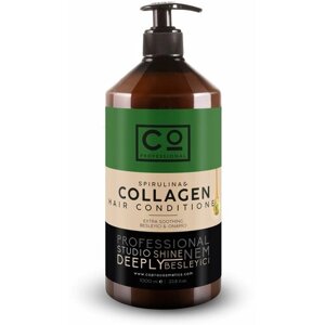 CO PROFESSIONAL кондиционер для волос с коллагеном и спирулиной Spirulina and Collagen Conditioner, 1000 мл