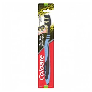 Colgate-Palmolive Зубная щетка Colgate Зиг Заг с древесным углем Средней жесткости