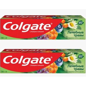 Colgate, зубная паста, лечебные травы, 100 мл, 2 шт