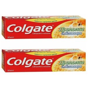 COLGATE Зубная паста Прополис отбеливающая, 100 мл,2 шт