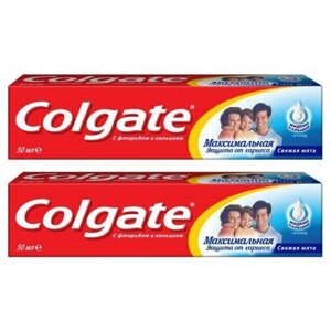 Colgate Зубная паста Защита от кариеса Свежая мята,50 мл,2 шт