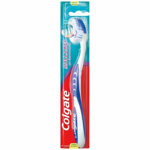 Colgate Зубная щетка массажер средней жесткости 1 шт.