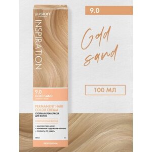 Concept Fusion Краска для волос 9.0 Fusion Золотой песок (Gold Sand), золотая коллекция, 100мл
