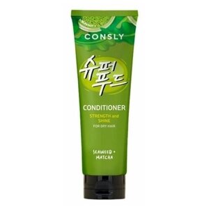 CONSLY Seaweed & Matcha Conditioner for Strength & Shine Кондиционер с экстрактами водорослей и зеленого чая Матча для силы и блеска волос 250мл