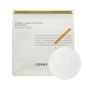 COSRX Хлопковые пады COSRX Pure 100% Cotton Rounds 80 шт