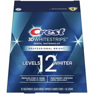 Crest 3D Whitestrips Professional Bright – Отбеливающие полоски для зубов – Новинка 2023