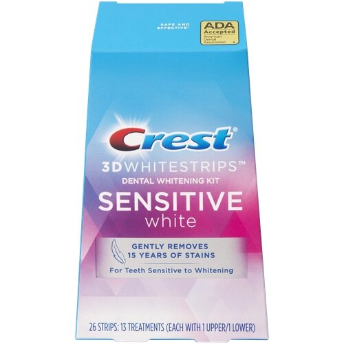 Crest 3D Whitestrips Sensitive White – Отбеливающие полоски для зубов