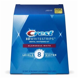 Crest отбеливающие полоски 3D White Glamorous White, 1 г, нейтральный