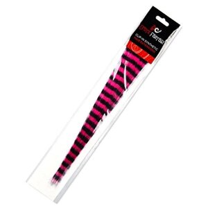 Цветные Clip-In локоны Черно-розовая зебра (Цвет: розовый с черным)