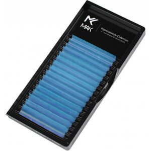 Цветные ресницы MAK (Blue Sea) микс (16 линий) C+ 0.07 7-13mm