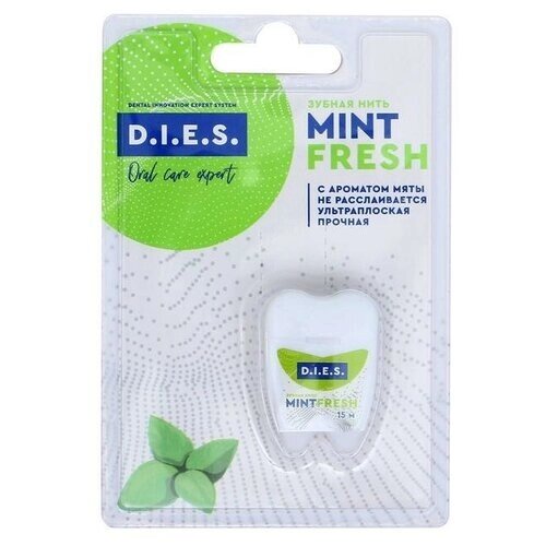 D. I. E. S. зубная нить D. I. E. S, 15 м, мята, 1 шт.