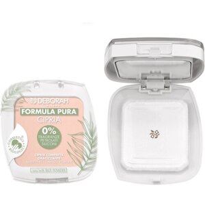 Deborah пудра для лица матирующая formula PURA matifying compact powder, тон 03