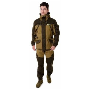 Демисезонный костюм для охоты и рыбалки "Горный -5" от ONERUS. Ткань: Палатка, Флис. Цвет: Хаки. Размер: 60-62/182-188